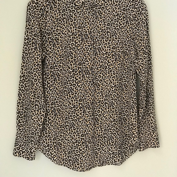 J.Crew Leopard Print Silk Shirt - Picture 2 of 13